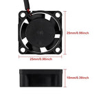 UMLIFE 4pcs USB 5V DC Fan 2510 Small 2 pin Cooling Cooler Computer 25mm X 10mm - Image 2