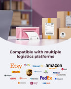 MUNBYN Bluetooth Thermal Label Printer 941B, Wireless 300DPI 4x6 Shipping Label - Image 6