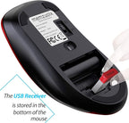 memzuoix 2.4G Wireless Mouse, 1400 DPI Mobile Optical Cordless Mouse - Image 5