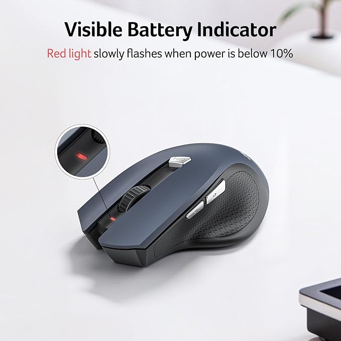 acer Wireless Mouse for Laptop, 2.4GHz Computer Mouse 3 Adjustable DPI Office - Image 6
