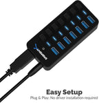 SABRENT 36W 7 Port USB 3.0 Hub - Image 3
