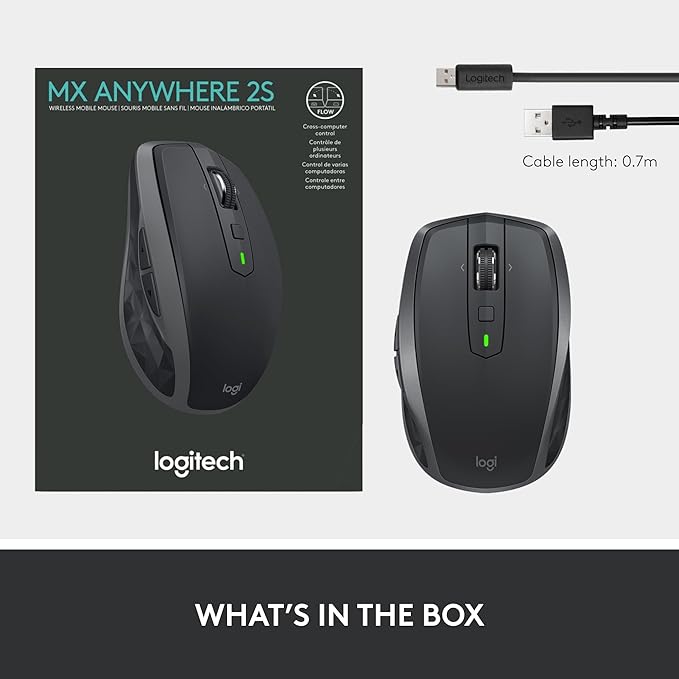 Logitech MX Anywhere 2S Bluetooth Edition Compact Wireless Mouse, No USB - Image 11