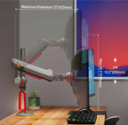 RGB Gaming Monitor-Arm for Flat/Ultrawide/Curved Monitors 32 to 60 inch - Image 4