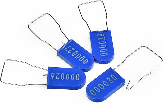 500PCS Plastic Padlock Security Seals Metal Wire Padlocks Electric Meter by LeadSeals