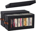 2 Packs DVD Storage Box with Visible Window, Dustproof DVD Case Holder by Coorganisers