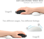 UnivoColors Design-Wave Wrist Rest, Artificial Sheepskin+Memory - Image 2