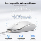 TECKNET Wireless Mouse, Rechargeable Slim Portable Silent Computer Mouse - Image 3