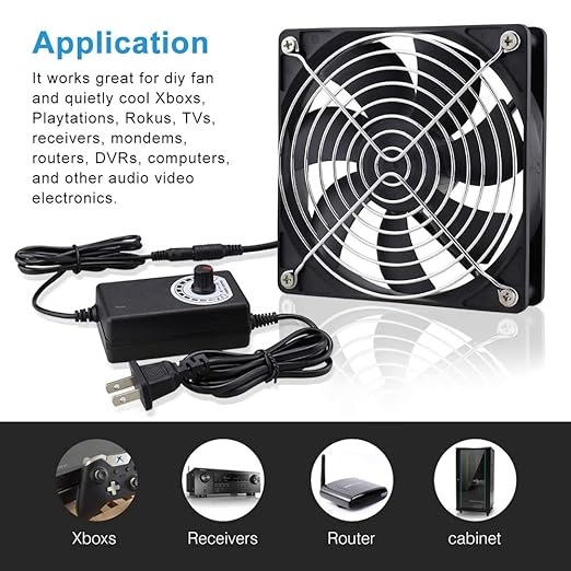 Wathai 120mm x 25mm AC Powered Computer Fan - Image 5