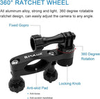 PULUZ Bike Motorcycle Handlebar Mount, 360 Degree Rotation Aluminum Bicycle - Image 3