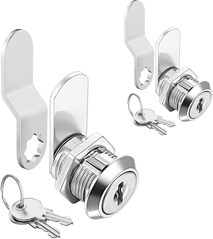 Cabinet Cam Locks Keyed Alike, 5/8'' Fits on 3/8'' Max Door Thickness, Secure by Sartatue