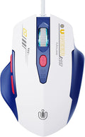Wired Mouse, 4 Levels Adjustable DPI, 6 Programmable Buttons, Ergonomic by UINEER