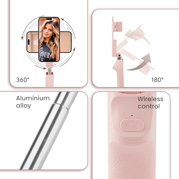 MQOUNY Phone Tripod, Portable Selfie Stick - Image 2
