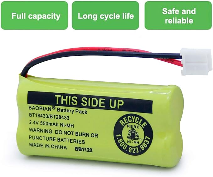 2.4V Rechargeable Cordless Phone Batteries Compatible - Image 6