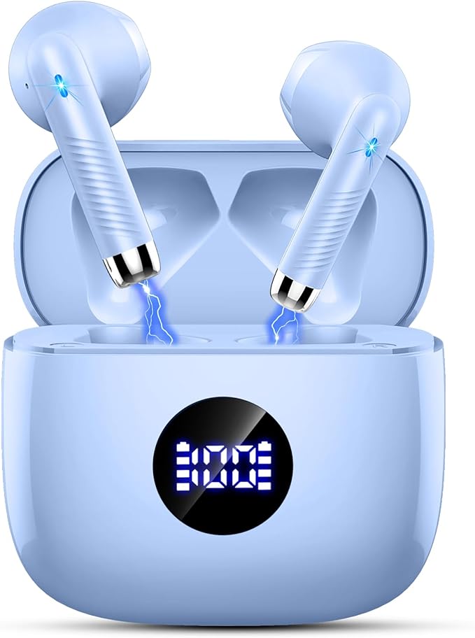 Jxrev Wireless Earbuds Bluetooth 5.4 Headphones Noise Cancelling, Earphones by Jxrev