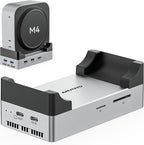 ANYOYO Mac mini M4 Dock and Stand, 10-in-1 Aluminum USB-C Hub by ANYOYO