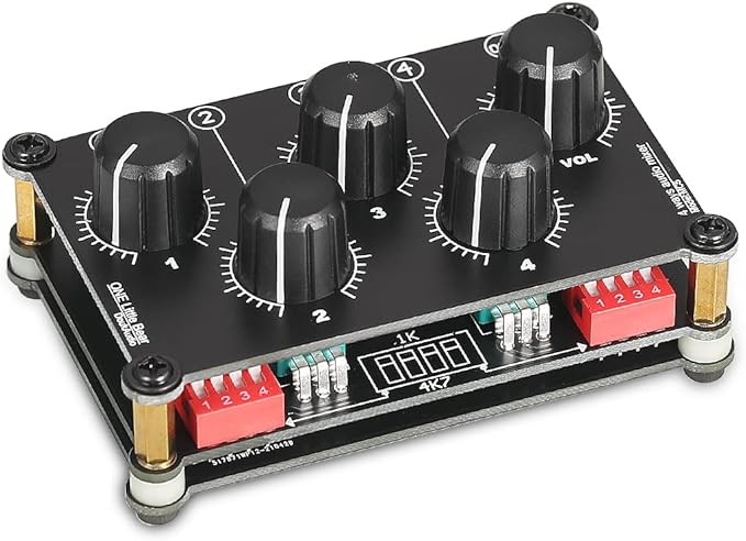 Little Bear MC5 Mini Portable Stereo 4 Channel Audio Mixer Passive Live Studio - Image 6