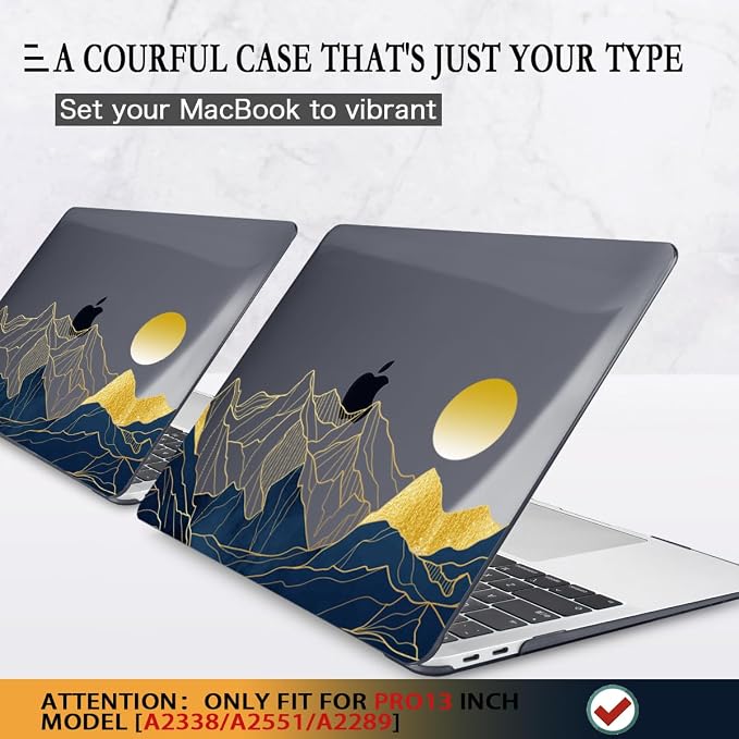 CISSOOK Compatible with MacBook Pro 13 inch Case M2 2025-2020 Release A2338 M2 - Image 3