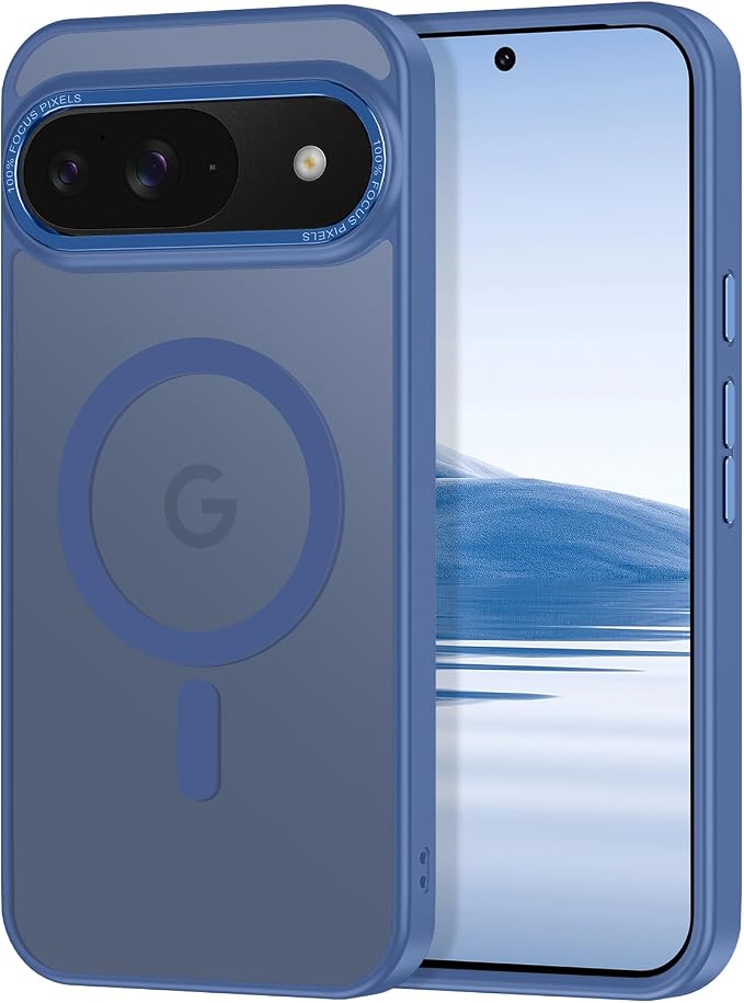 Magnetic for Google Pixel 9/Pixel 9 Pro Case, Shockproof Slim Translucent Matte by Casehas