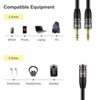 J&D 3.5 mm to 2X 3.5 mm Cable, 0.65 Feet - Image 4