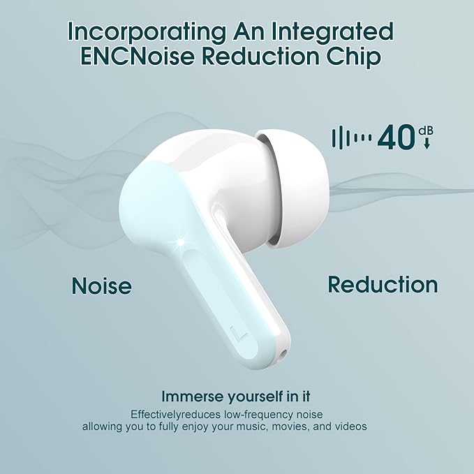 Wireless Earbuds, IP7 Waterproof in Ear Earphones, LED Display Ear buds - Image 3