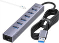 7 Port USB Hub USB Ethernet HUB by FORIDA-Besttecforusbhubdockingstation