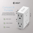 Multi Plug Outlet Splitter, Unidapt Multiple Outlets Extender Adapter - Image 3