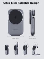 3 in 1 Charging Station, MagFusion Z Foldable Qi2 Certified 15W Wireless - Image 5