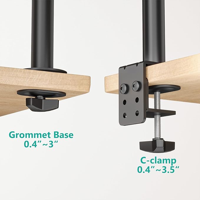WALI Single Monitor Mount for 1 Computer Screen up to 42 inch, Fully Adjustable - Image 6
