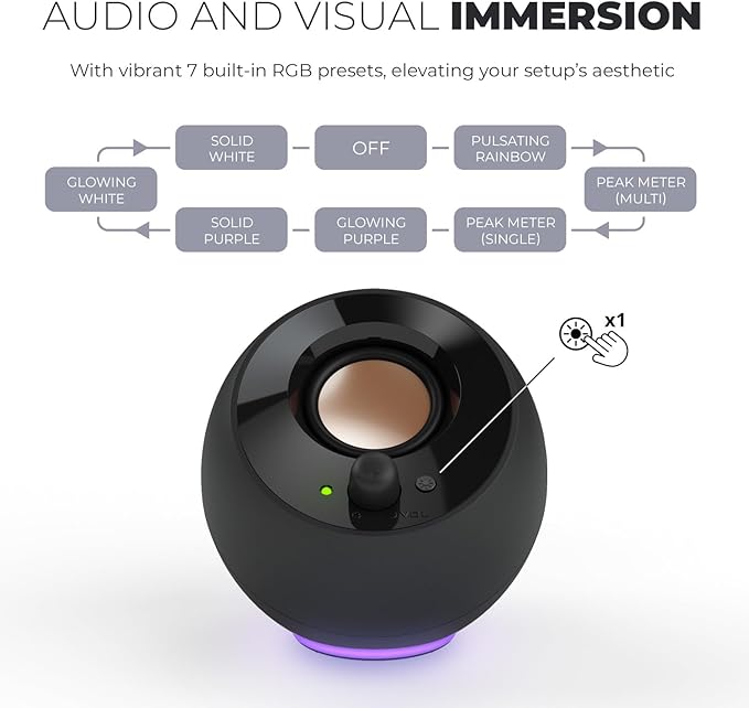 Creative Pebble SE Minimalist 2.0 USB-C Powered PC Speakers - Image 2