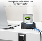 USB-C Hard Drive Docking Station, 2.5"/3.5" Inch SATA Enclosure - Image 7