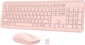 Wireless Keyboard and Mouse Combo, Full-Size Silent Ergonomic Keyboard and by QUASIO