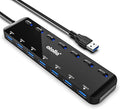 atolla 7-Port USB 3.0 Hub Splitter, USB Extender Ultra Slim Data USB Hub by atolla