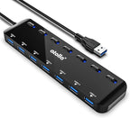 atolla 7-Port USB 3.0 Hub Splitter, USB Extender Ultra Slim Data USB Hub by atolla