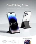 Samsers Bluetooth Foldable Keyboard, Wireless Portable Folding Keyboards - Image 5