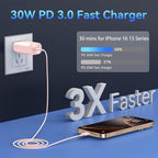 Phone 16 15 Pro Charger Fast Charging, 6.6FT Long USB C to C Charging Cable Cord - Image 2