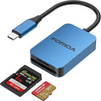 FORIDA USB SD Card Reader, USB C 3.0 High Speed Dual Card Adapter Support by FORIDA-Besttecforusbhubdockingstation
