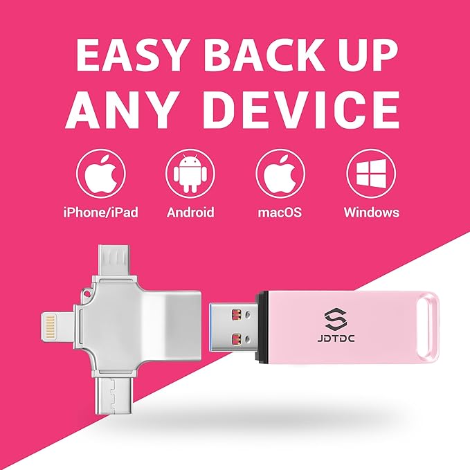 Multiport-Photo-Stick-USB-Flash-Drive 128GB | Truly Automatic Backup - Image 2
