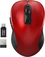 WisFox 2.4G Wireless Mouse for Laptop, Ergonomic Computer Mouse by Bringyouqualityproducts