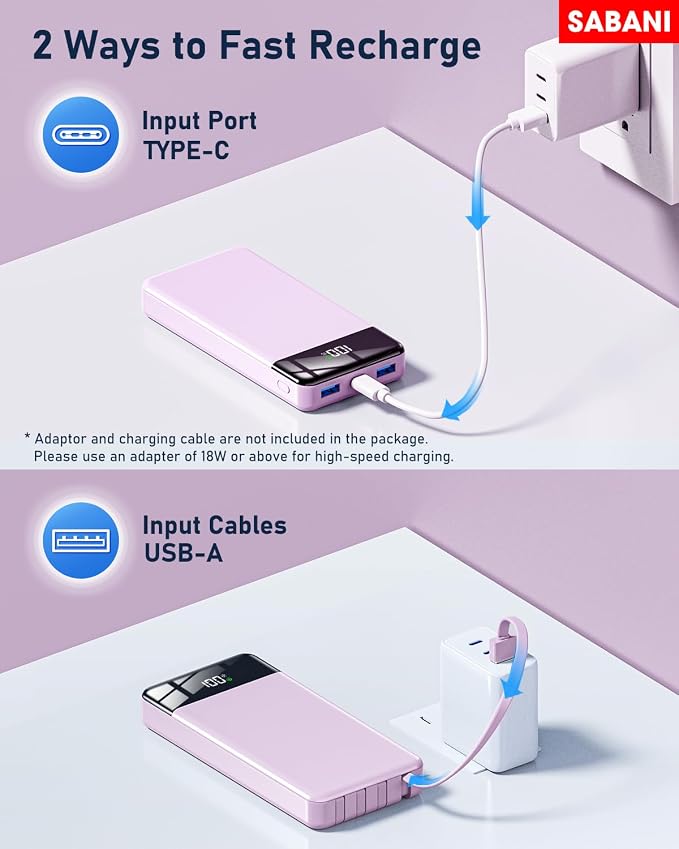 SABANI Portable Charger 35000mAh Power Bank - Image 4