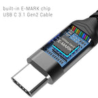 USB C to USB C Cable 3.1 Gen 2, 100W USBC Cables PD Fast Charging Cable - Image 7