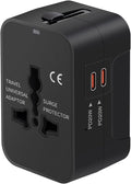 Universal Travel Adapter Fast Charger, All in One Plug Adapter by NEWVANGA