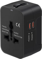 Universal Travel Adapter Fast Charger, All in One Plug Adapter by NEWVANGA