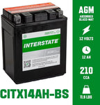 Interstate Batteries YTX14AH-BS 12V 12Ah Powersports Battery 210CCA - Image 3