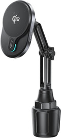 for Qi2 15W Wireless MagSafe Car Mount Charger Cup Phone Holder, 15W Fast by Unknown