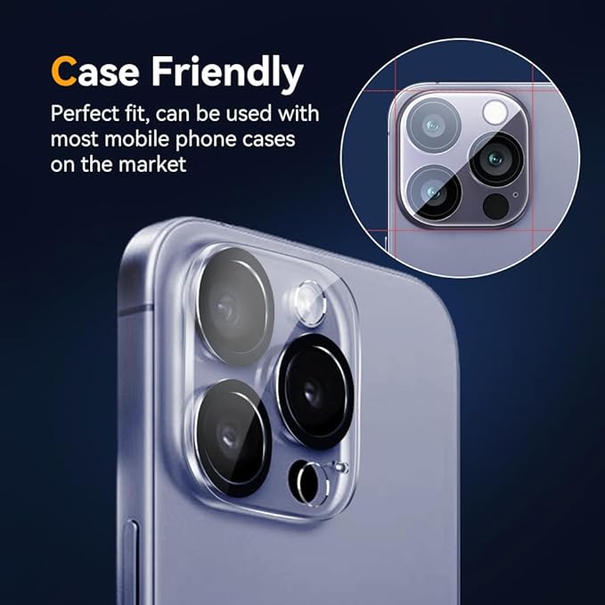 Camera Lens Protector for iPhone 13 Pro 6.1" & iPhone 13 Pro Max 6.7", 9H - Image 4