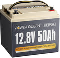 Power Queen 12V 50Ah LiFePO4 Lithium Battery, Portable Deep Cycle Lithiumn by PowerQueen