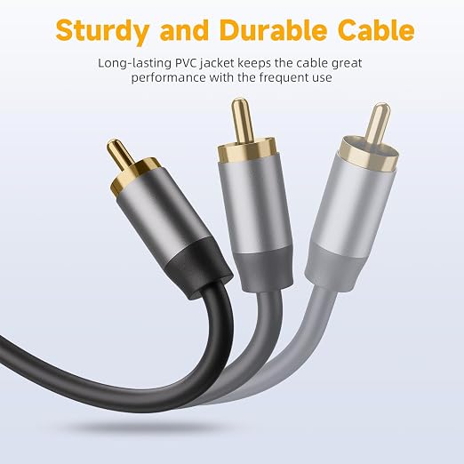 2RCA to 2RCA Cable 4.9FT, Hi-Fi Systems, Car Audio, Gaming Consoles - Image 4