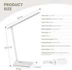 TECHNOVA LED Desk Lamp with 5 Color Temperatures | Sliding Stepless Dimming & - Image 7