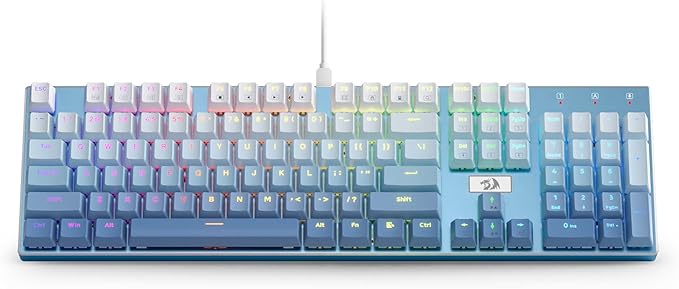 Redragon K556 SE RGB LED Backlit Wired Mechanical Gaming Keyboard, Aluminum Base - Image 2