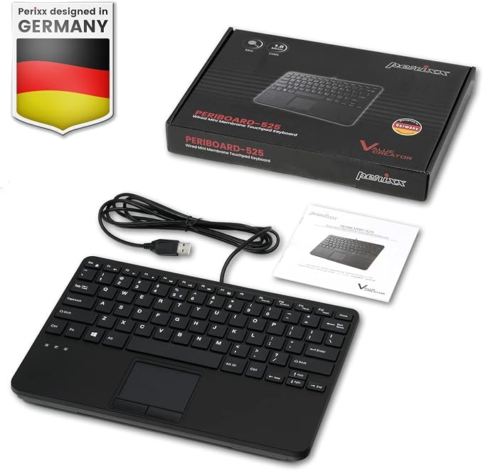 Perixx PERIBOARD-525 US, Wired Mini USB Keyboard - Image 7